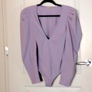 Free People Bodysuit Intimately Va Va Voop LONG SLEEVE